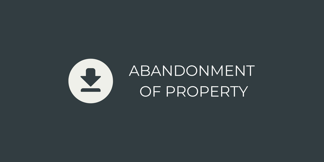 abandonment of property form